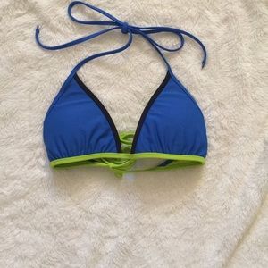 Blue bikini top
